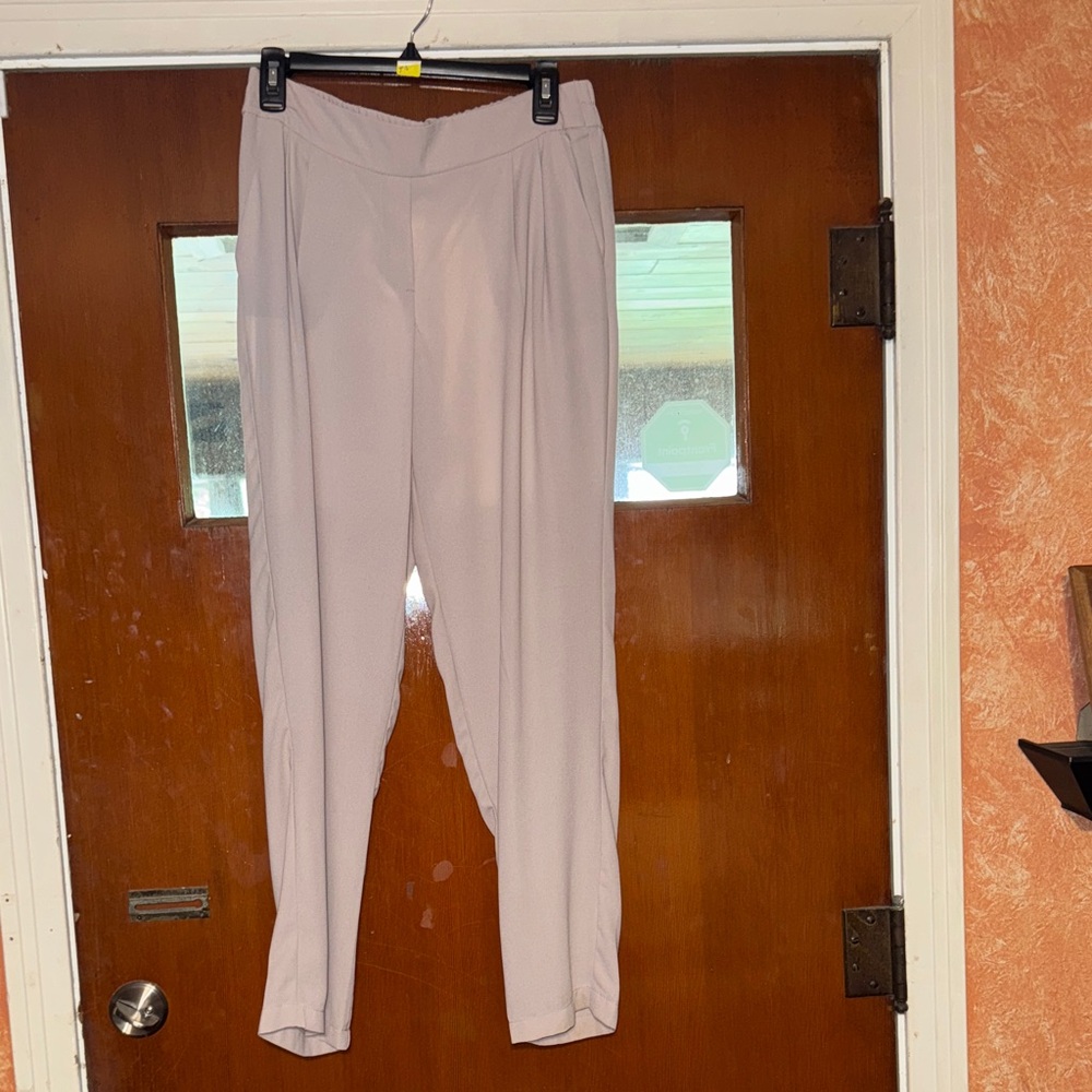 Mercer & Madison Cream Track Pants